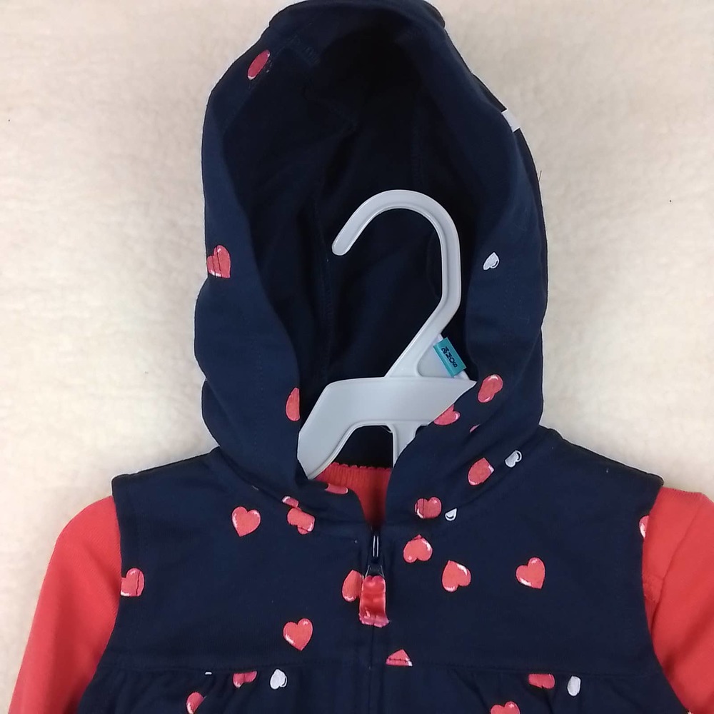 Carter's Baby 3‎ Piece Set Size 24mo in Red White Blue w/ Hearts - Picture 3 of 15